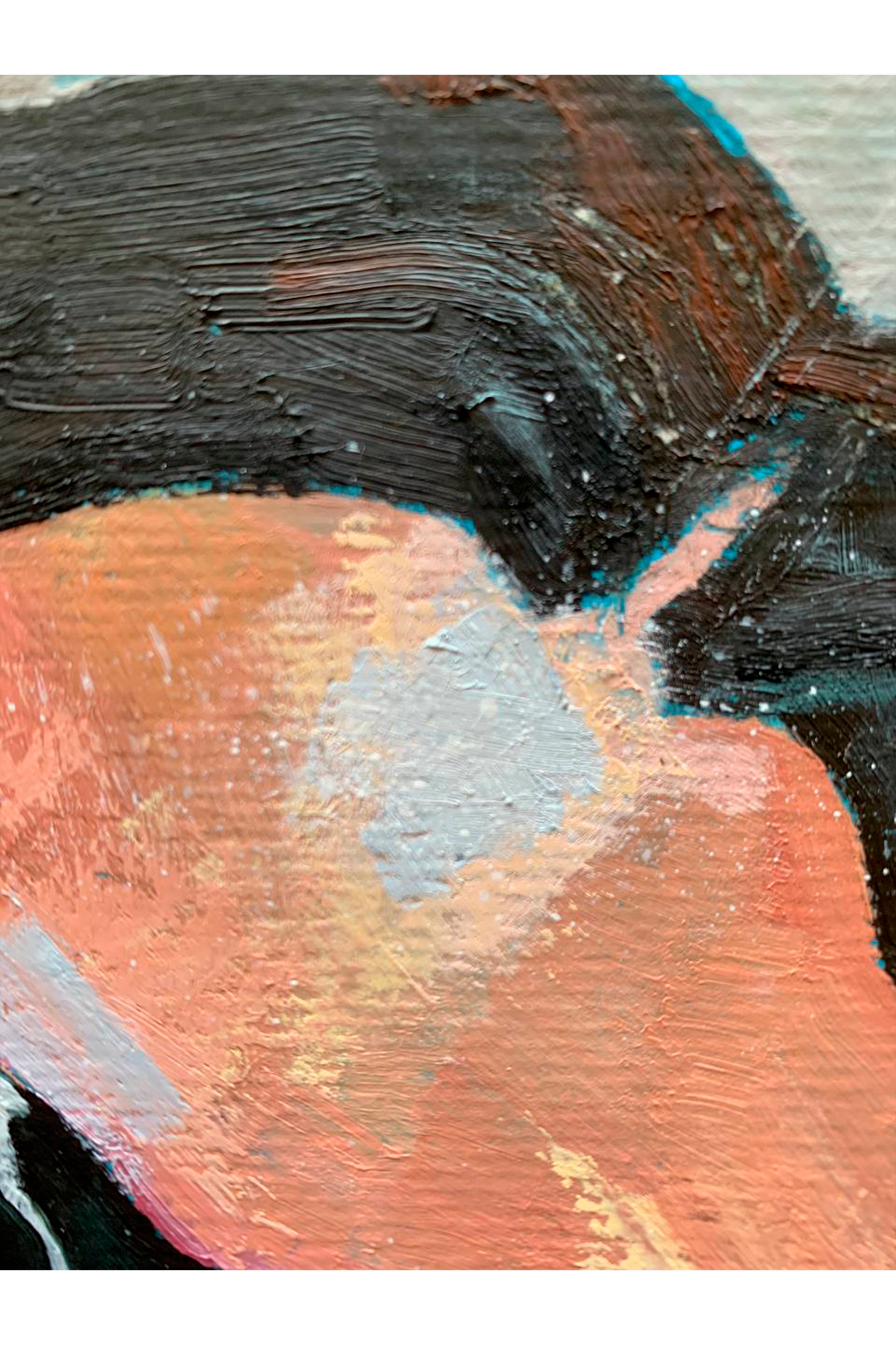 Pintura al óleo sobre papel inspirada en Rosalía. Obra original llena de fuerza y expresión, ideal para amantes del arte y la música.
