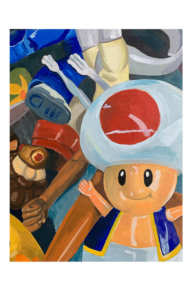 Toad en el Rastro.Pintura oleo sobre tabla de toad en el rastro de mad…